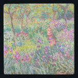 Dessous-de-verre En Pierre Claude Monet - Le jardin d'Iris à Giverny<br><div class="desc">Jardin d'Iris à Giverny / Jardin d'Artiste à Giverny - Claude Monet,  1899-1900</div>