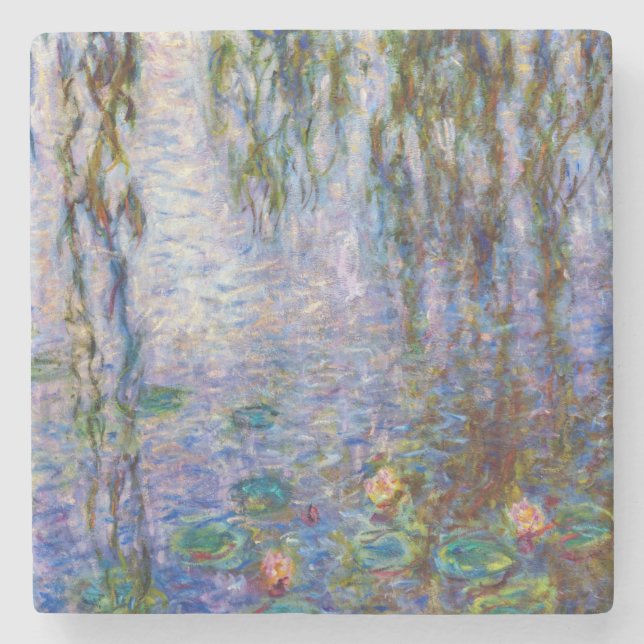 Dessous-de-verre En Pierre Claude Monet - Lys d'eau (Devant)