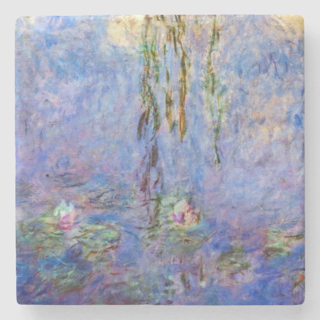 Dessous-de-verre En Pierre Claude Monet - Lys d'eau (Devant)