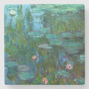 Dessous-de-verre En Pierre Claude Monet Nymphéas