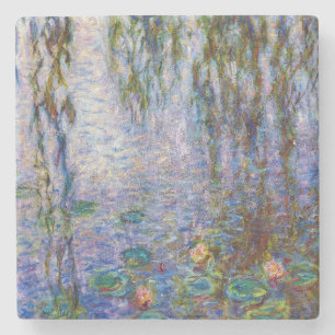 Dessous-de-verre En Pierre Claude Monet - Nymphéas