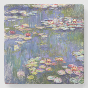 Dessous-de-verre En Pierre Claude Monet - Nymphéas / Nénuphars