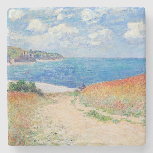 Dessous-de-verre En Pierre Claude Monet - Path in Wheat Fields at Pourville (Devant)