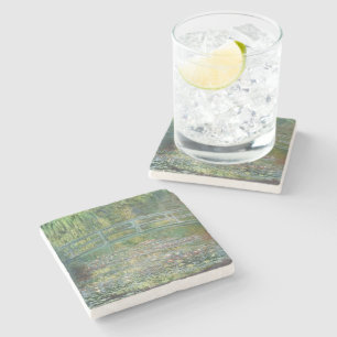 Dessous-de-verre En Pierre Claude Monet Pont Japonais Art Nymphéa