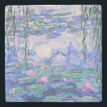 Dessous-de-verre En Pierre Claude Monet Water Lilie L'Art Impressionniste Fra<br><div class="desc">Claude Monet Water Lilies Art French Impressionist Water Lilies (ou Nympheas) est une série d'environ 250 peintures à l'huile de l'impressionniste français Claude Monet. Les peintures représentent le jardin fleuri de Monet à Giverny.</div>