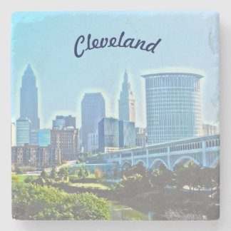 Dessous-de-verre En Pierre Cleveland Blue Morning