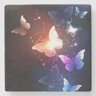 Dessous-de-verre En Pierre Clowing Night Butterflies