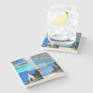 Dessous-de-verre En Pierre CO San Andres - Johnny Cay - San Louis -