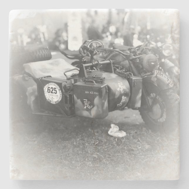 Dessous-de-verre En Pierre Coaster moto Beer 4 (Devant)