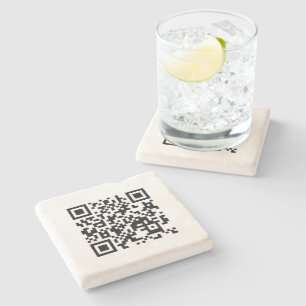 Dessous-de-verre En Pierre Code QR du drapeau Je t'aime Vietnam (Tôi Yêu Việt