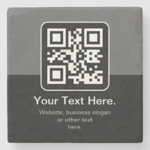 Code QR scannable moderne | Noir Gris & Blanc