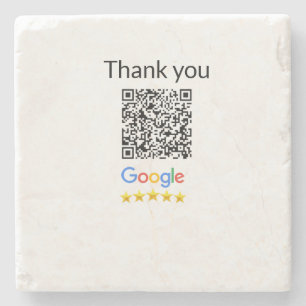 Dessous-de-verre En Pierre Code QR simple minimaliste ajouter un logo scanner