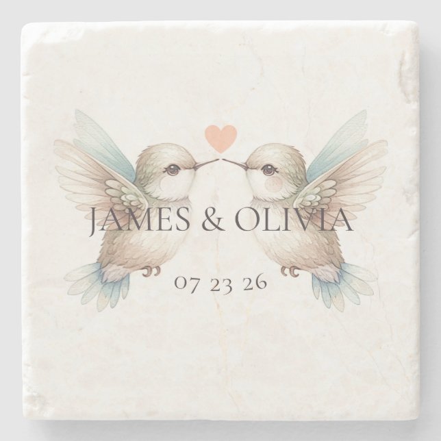 Dessous-de-verre En Pierre Colibri (Devant)