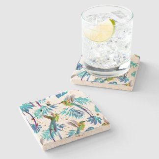 Dessous-de-verre En Pierre Colibri à queue longue tropicale