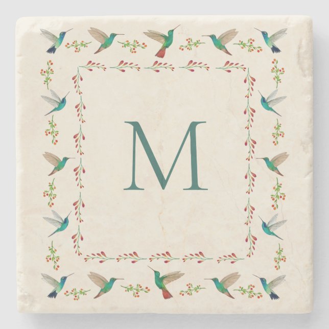 Dessous-de-verre En Pierre Colibri personnalisé (Devant)