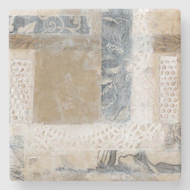 Dessous-de-verre En Pierre Collage de dentelle II (Devant)