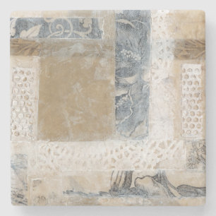 Dessous-de-verre En Pierre Collage II de dentelle