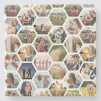 Collage photo Motif Hexagon géométrique