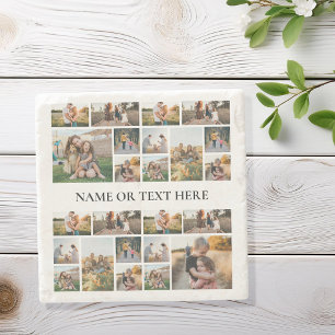 Dessous-de-verre En Pierre Collage photo personnalisé