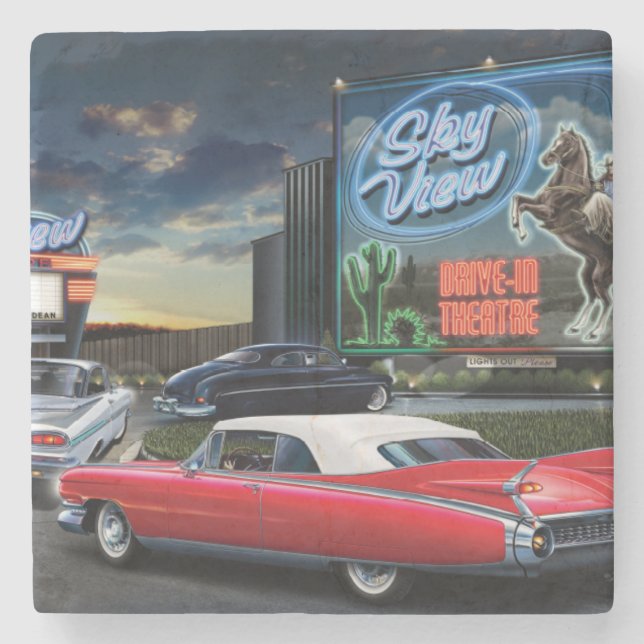 Dessous-de-verre En Pierre Commande de Skyview dedans (Devant)