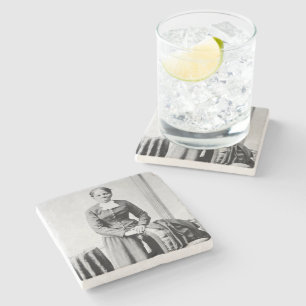 Dessous-de-verre En Pierre Conducteur Harriet Tubman Chemin de fer souterrain