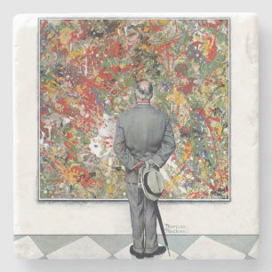 Dessous-de-verre En Pierre Connaisseur d'art par Norman Rockwell