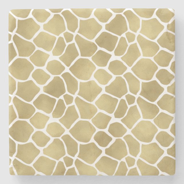 Dessous-de-verre En Pierre Copie de girafe d'or (Devant)