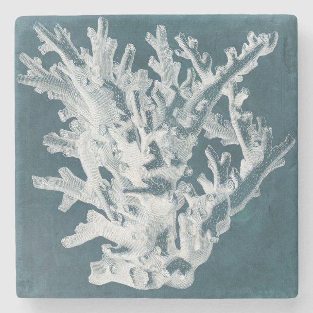 Dessous-de-verre En Pierre Corail azur I (Devant)