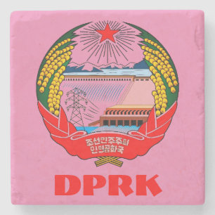 Dessous-de-verre En Pierre Corée du Nord - 한 RPDC 국 (Royaume ermite)