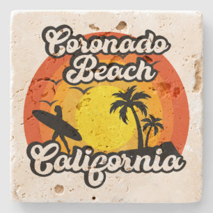 Dessous-de-verre En Pierre Coronado Beach, Californie