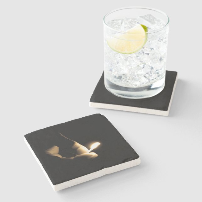 Dessous-de-verre En Pierre Correspondance Lit (Côté)