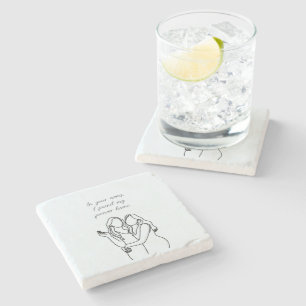 Dessous-de-verre En Pierre Correspondance personnalisée de couple lesbien