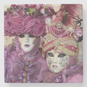 Dessous-de-verre En Pierre Costume de carnaval pourpre, Venise