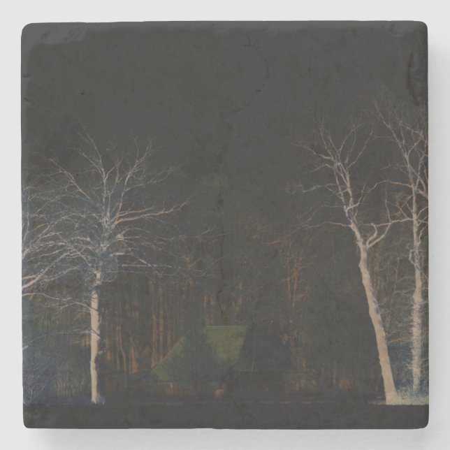 Dessous-de-verre En Pierre Côté foncé 4 (Devant)