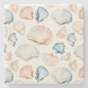 Dessous-de-verre En Pierre Côtière rustique - Coquillages, Starfish, Reef (21