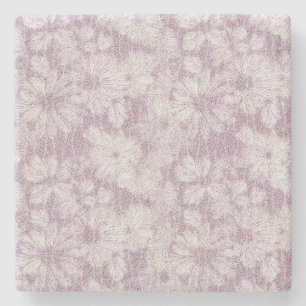 Dessous-de-verre En Pierre Cottage Campagnard Velouté Lilas Daisy