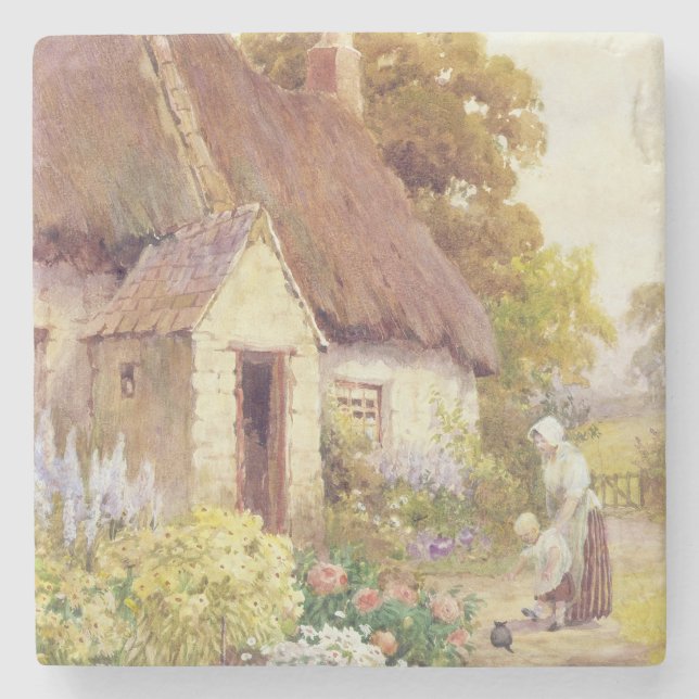Dessous-de-verre En Pierre Cottage de pays (Devant)