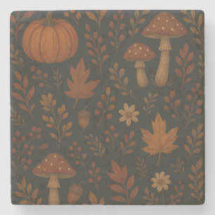 Dessous-de-verre En Pierre Cottagecore foncé rustique Ferme Botanique