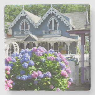 Dessous-de-verre En Pierre Cottages et Hydrangeas - Martha's Vineyard