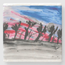 Coucher de soleil rouge