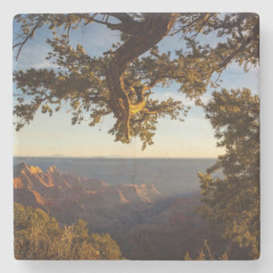 Dessous-de-verre En Pierre Coucher du soleil au-dessus de canyon grand