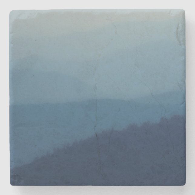 Dessous-de-verre En Pierre Couches bleues (Devant)