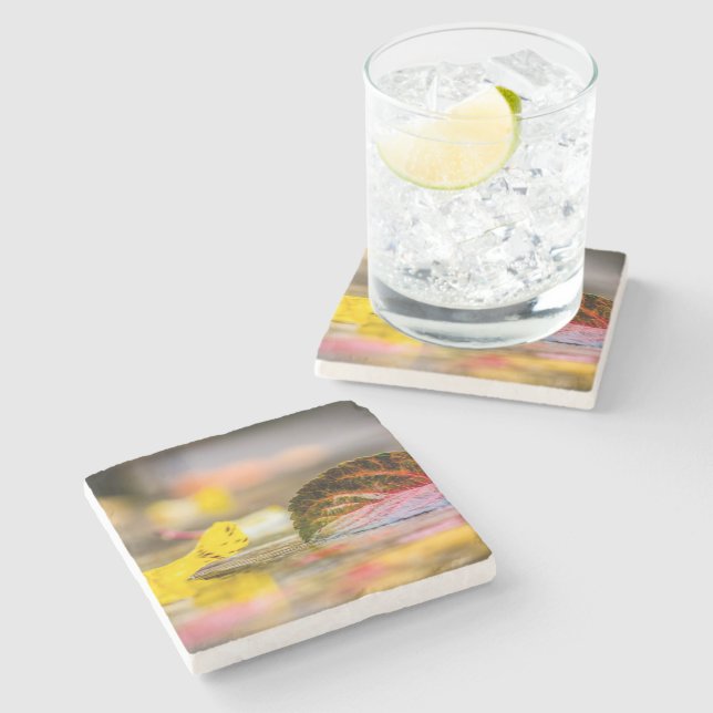 Dessous-de-verre En Pierre Couleurs d'automne (Côté)