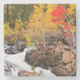 Dessous-de-verre En Pierre Couleurs d'automne le long de Bishop Creek, CA