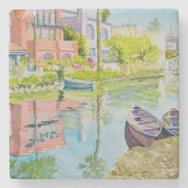 Dessous-de-verre En Pierre Couleurs de Venise (Devant)