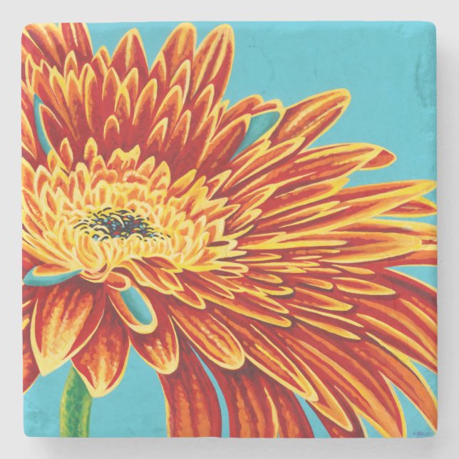 Dessous-de-verre En Pierre Couleurs éclatées I (Devant)