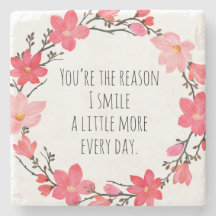 Couronne florale rose blush jolie Typographie 