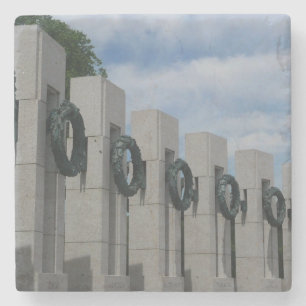 Dessous-de-verre En Pierre Couronnes du Mémorial de la Seconde Guerre mondial