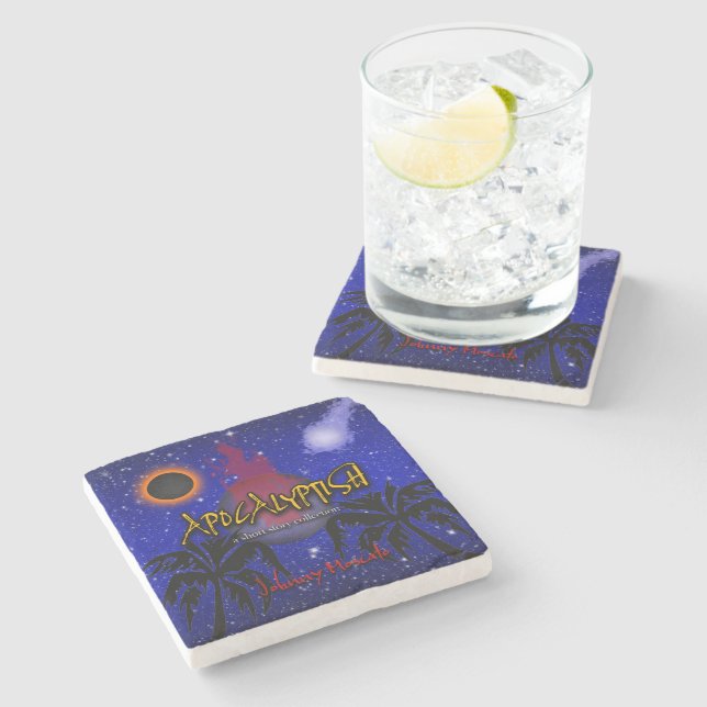 Dessous-de-verre En Pierre Couverture de livre apocalyptique (Côté)