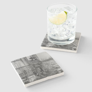 Dessous-de-verre En Pierre Cowboy Rancher ou le hors-la-loi canadien du Vieux